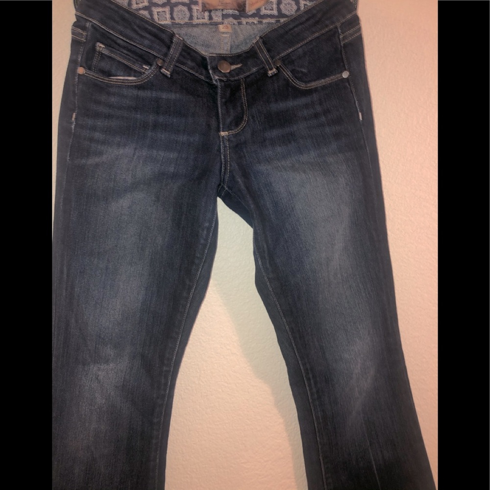 Paige Laurel Canyon denim w/cuffed bootcut jeans